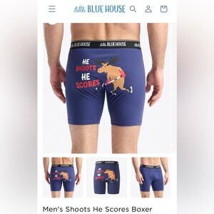 Little Blue House "He Shoots He Scores" boxer briefs
